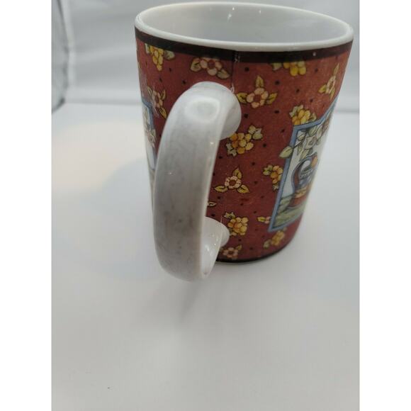 Lang & Wise Collector Mug "Good Morning" Lisa Blowers Artist 1998 Flowers - Picture 12 of 12